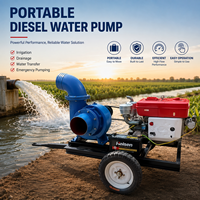 Pompe centrifuge à courroie en fonte robuste à haut débit avec poulie pour l'irrigation agricole et l'utilisation industrielle