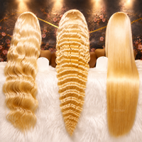 Perruques Lace Front 613 avec Cheveux Brésiliens Vierges Raides et Soyeux, Cheveux Humains Non Traités, Prêtes à Porter pour Femme Noire