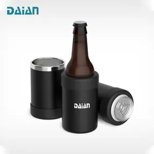 Großhandel 12oz Bier kühler Edelstahl Bierflasche Dosen halter Doppelwandiger vakuum isolierter Bier kühler