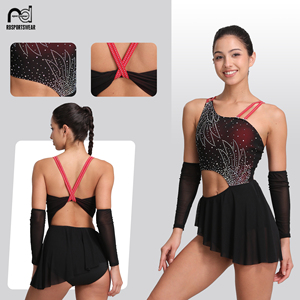 Ensemble de justaucorps à motif flamme, logo personnalisé, en spandex de qualité supérieure, sublimation par transfert thermique, idéal pour l'entraînement de gymnastique - Product Image 5