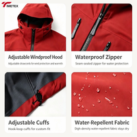 Veste imperméable, respirante et coupe-vent TIMETEX pour homme, 3 couches, pour la randonnée et l'alpinisme, vente en gros OEM