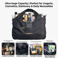 Nouvelle pochette de rangement pliable pour porte-clés, sac de courses en polyester écologique, sac fourre-tout pratique de grande capacité pour les voyages