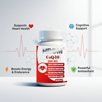 Complément Alimentaire CoQ10 en Capsules Molles pour la Fonction Cardiaque et la Production d'Énergie Cellulaire, Marque Privée OEM/ODM