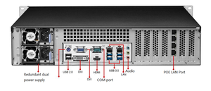 2 इंटेल गिगाबिट लान पोए 6 कॉम rs232 rs485 rs422 8 गिपो 6 यूएसबी 3.0 pci x16 जीन 4 pcci m.2 ई वाईफाई bt 2u रैकमाउंट औद्योगिक पीसी - Product Image 2