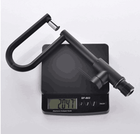 Robinet de remplissage de pot noir mat, à monter sur comptoir, monocommande, double articulation, rotation libre, moderne, thermostatique, en céramique