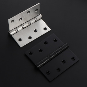 บานพับประตูสแตนเลส 4 นิ้ว สำหรับงานหนัก 6 รู 180 องศา ดีไซน์อุตสาหกรรม - Product Image 1