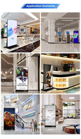 Écran publicitaire numérique 4K Android LED/LCD de 100/85/75/65/55 pouces, Totem, Tableau de menu, Kiosque, Affichage dynamique et Panneau d'affichage vidéo