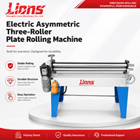 Machine à cintrer les tôles fines et à former des cylindres de petit diamètre, électrique, asymétrique, à trois rouleaux