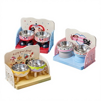 Assiette anti-déversement pour animaux de compagnie, pour chat et chien, accessoires pour chat, support de bol pour animaux de compagnie à hauteur réglable, fournitures pour animaux de compagnie