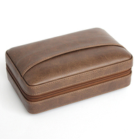 Estuche de Viaje Portátil de Cuero PU para Cigarros, Set de Regalo de Accesorios de Lujo para Cigarros, Venta al por Mayor de Fábrica