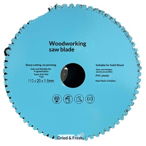 Lame de scie à bois de type nouveau <span class=keywords><strong>en</strong></span> alliage, 110 dents, finition CrN bleue, pour couper le bois, l'aluminium, le PVC, le plastique, le caoutchouc - Product Image 2