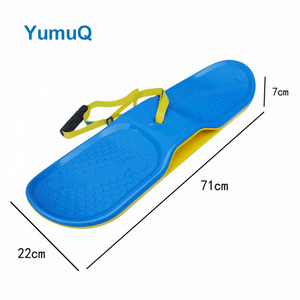 YumuQ Portable Kick-scooter En Plastique Enfant En <span class=keywords><strong>Bois</strong></span> Pliant Roue Neige <span class=keywords><strong>Luge</strong></span> Traîneau Avec Direction - Product Image 2