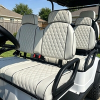 Carrito de Golf Eléctrico Personalizado de 6 Plazas con Batería de Litio, Homologado para Circular por la Calle, con Asientos Plegables para Turismo y Campos de Golf