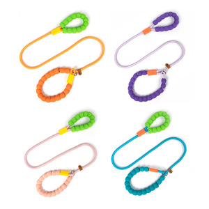 Venta al por mayor de correa de perro multifuncional personalizada de lujo tejido a mano de cuero genuino Collar de perro de tamaño mediano a grande - Product Image 1