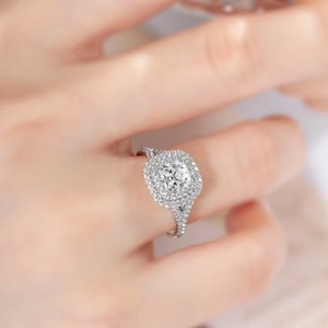 Unisex 9k-22k Gold Lab Grown Diamond Engagement <b>Ring</b> with IGI Certification Certified <b>Cushion</b> Cut Cute Design for <b>Wedding</b> Bands - Product Image 3