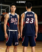 Shorts de basket-ball personnalisés pour hommes, noirs unis, uniforme sportif, grande taille, respirant, polyester, imprimé par sublimation