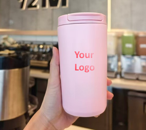 Vaso Térmico de Acero Inoxidable 304 de 450 ml, Diseño Premium, <span class=keywords><strong>Taza</strong></span> de Café con Tapa y Pajita, Logotipo Personalizado para el Mercado Saudí - Product Image 5