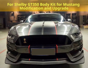 Kit de Carrocería para <span class=keywords><strong>Mustang</strong></span> <span class=keywords><strong>Shelby</strong></span> <span class=keywords><strong>GT350</strong></span>, Parachoques Delantero, Parachoques Trasero, Alerón, Guardabarros, Difusor Trasero - Product Image 1