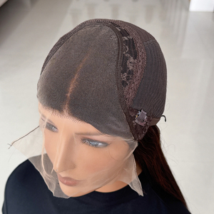 New Virgin Human Hair <b>Wig</b> Lace Front for Lace Super Thin <b>Brown</b> Hair Woman Length 18-24 Inch Wholesale Price Hair#1C - Product Image 6
