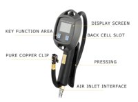 Manomètre numérique LCD haute précision pour pneus de voiture avec précision de 0,2 PSI, manomètre facile à lire, dégonfleur d'air (piles AAA)