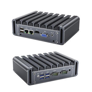 Mini PC de Escritorio BKHD Sin Ventilador G31 2lan 2com <span class=keywords><strong>Intel</strong></span> i3 <span class=keywords><strong>i5</strong></span> i7 Firewall Pfsense Mikrotik OPNsense Router Mini Ordenador Industrial - Product Image 1