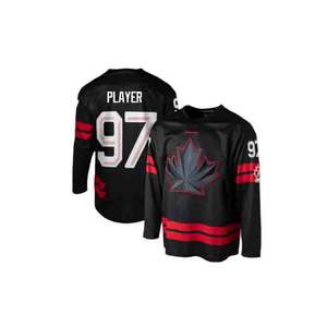 Camiseta de Hockey sobre Hielo Tontons para Hombre, Negra, Blanca y Roja, 97 Connor McDavid, 29 Nathan MacKinnon, 8 Cale Makar, Secado Rápido, Venta al Por Mayor - Product Image 3