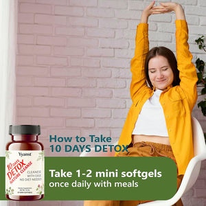 Produits de beauté détox naturels OEM/ODM en 10 jours pour favoriser la régularité digestive et la perte de poids, faibles en glucides et en sucre, en gélules molles - Product Image 5