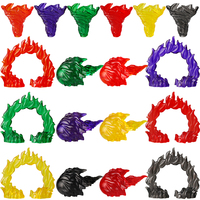 Lumières à Effet Flamme Colorées, Figurines de Soldats, Accessoires en Plastique, Blocs de Construction, Jouets pour Enfants PJD6-PJD45