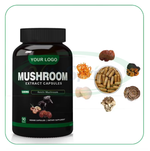 VitaSpring OEM 보충 교재 말린 사자 갈기 버섯 추출물 약 Reishi 동충하근 차가 라이온스 갈기 버섯 캡슐 - Product Image 1