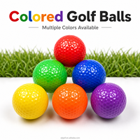 Balles de golf miniatures colorées avec logo personnalisé, vente en gros, balles d'entraînement pour enfants, pour les fournitures de terrains de golf miniatures