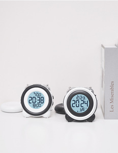 นาฬิกาปลุกข้างเตียงมัลติฟังก์ชั่น, สินค้าใหม่กระดิ่งสั่นสะเทือนขนาดใหญ่นาฬิกาดิจิตอลและอนาล็อก - Product Image 3