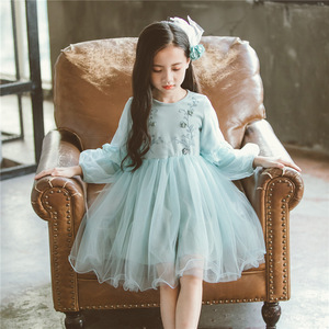 Nouvelle Robe Longue Moderne en Tissu Brodé pour Enfants, Vente en Gros, Fabriquée en Turquie, Disponible en Ligne - Product Image 5