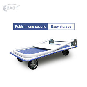 बूट गोदाम ट्रॉली मिनी मैनुअल पैलेट पोर्टेबल ले जाने वाली सामग्री फ्लैट पोर्टेबल ट्रॉली - Product Image 5