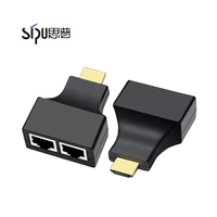 SIPU kabel konverter, hdmi Rj45 Extender 30m 60m hdmi ke Rj45 pembagi pembagi 30m