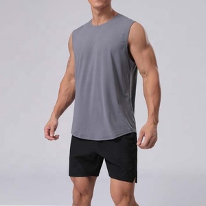 Camisetas sin mangas de gimnasio para hombre, camisetas deportivas sin mangas para correr, camisetas de entrenamiento informales, chalecos de fitness sueltos para hombre - Product Image 1