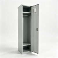 Casier en acier à 1 porte pour personnel, vestiaire de salle de sport, casier à vêtements pour employés, armoire en acier à 1 porte