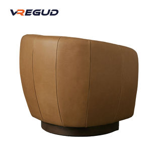 كراسي استلقاء حديثة بسيطة ومصممة مبتكرة من الجلد لغرفة المعيشة في الفندق ، استخدام غرفة النوم وتناول الطعام غير الرسمي - Product Image 3