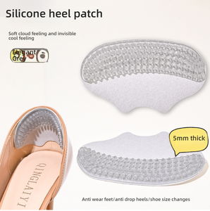 Patch de talon non adhésif pli autocollants de talon sans colle talon anti-chute talon anti-usure pied femme taille de chaussure réglable - Product Image 1