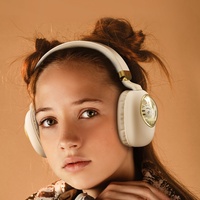 Casque sans fil MSB4 avec éclairage RGB 5.4, oreilles de chat, mignon, dessin animé, pour enfants et filles, circum-auriculaire, ANC, aviation, téléphone portable