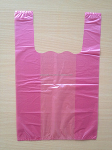 ถุงช้อปปิ้งพลาสติกแบบเสื้อยืด LDPE/HDPE รีไซเคิล คุณภาพพรีเมียม พิมพ์ลายได้ ราคาส่งถูก - Product Image 3