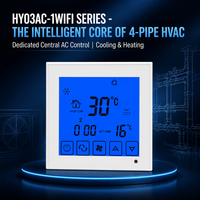 Unidades de bobina de ventilador de aire acondicionado Central WiFi de 4 tubos FCU termostato refrigeración calefacción controlador de temperatura de habitación inteligente