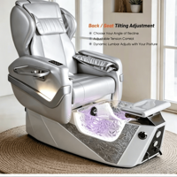 Fauteuil de pédicure électrique de luxe personnalisé pour salon, fauteuil de manucure et de pédicure avec massage, station de manucure spa, taille king