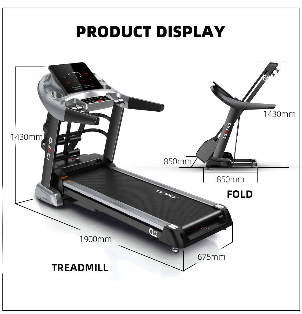 CIAPO CP-Q6 Commercial Treadmill Popular LED AC Motor