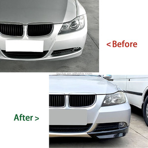 ABS pare-chocs avant volets séparateurs becquet pour <span class=keywords><strong>BMW</strong></span> série <span class=keywords><strong>3</strong></span> <span class=keywords><strong>E90</strong></span> 320i <span class=keywords><strong>325i</strong></span> Standard 2005-2008 pièces de pare-chocs avant de voiture Canard - Product Image 4