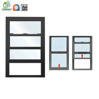 Fenêtres à guillotine simples ou doubles en PVC de style américain, avec moustiquaire magnétique, volet coulissant, rideau, insonorisées, étanches, design moderne