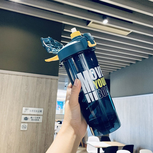 <strong>Wholesale</strong> Pink 800ML BPA Free Custom Logo Plastic Gym Fitness Workout Straw Protein <strong>Shaker</strong> Bottle With Plastic Mix <strong>Ball</strong> - Product Image 6