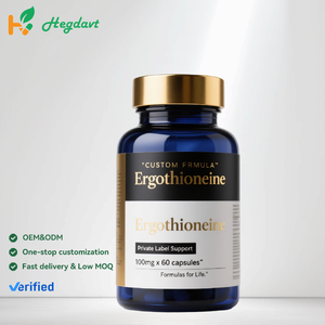 Suppléments de resvératrol de marque privée Capsules OEM Extrait de champignon <span class=keywords><strong>L</strong></span>-ergothionéine Capsules d'ergothionéine antioxydantes efficaces - Product Image 1