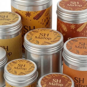 Boîtes en aluminium de 60 ml avec couvercle transparent <span class=keywords><strong>pour</strong></span> épices - Product Image 3