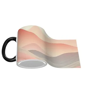 Tasse à café enduite de céramique colorée de 11oz avec image personnalisée tout imprimé en grès résistant au micro-ondes cadeau d'affaires de haute qualité isolation thermique chaude - Product Image 1
