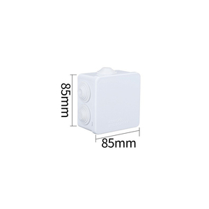 85x85x50mm IP65 Waterproof Junction Box ABS Plastic Pre-drilled 7 Holes with <b>Rubber</b> Plugs Outdoor Electrical Enclosure - Product Image 4